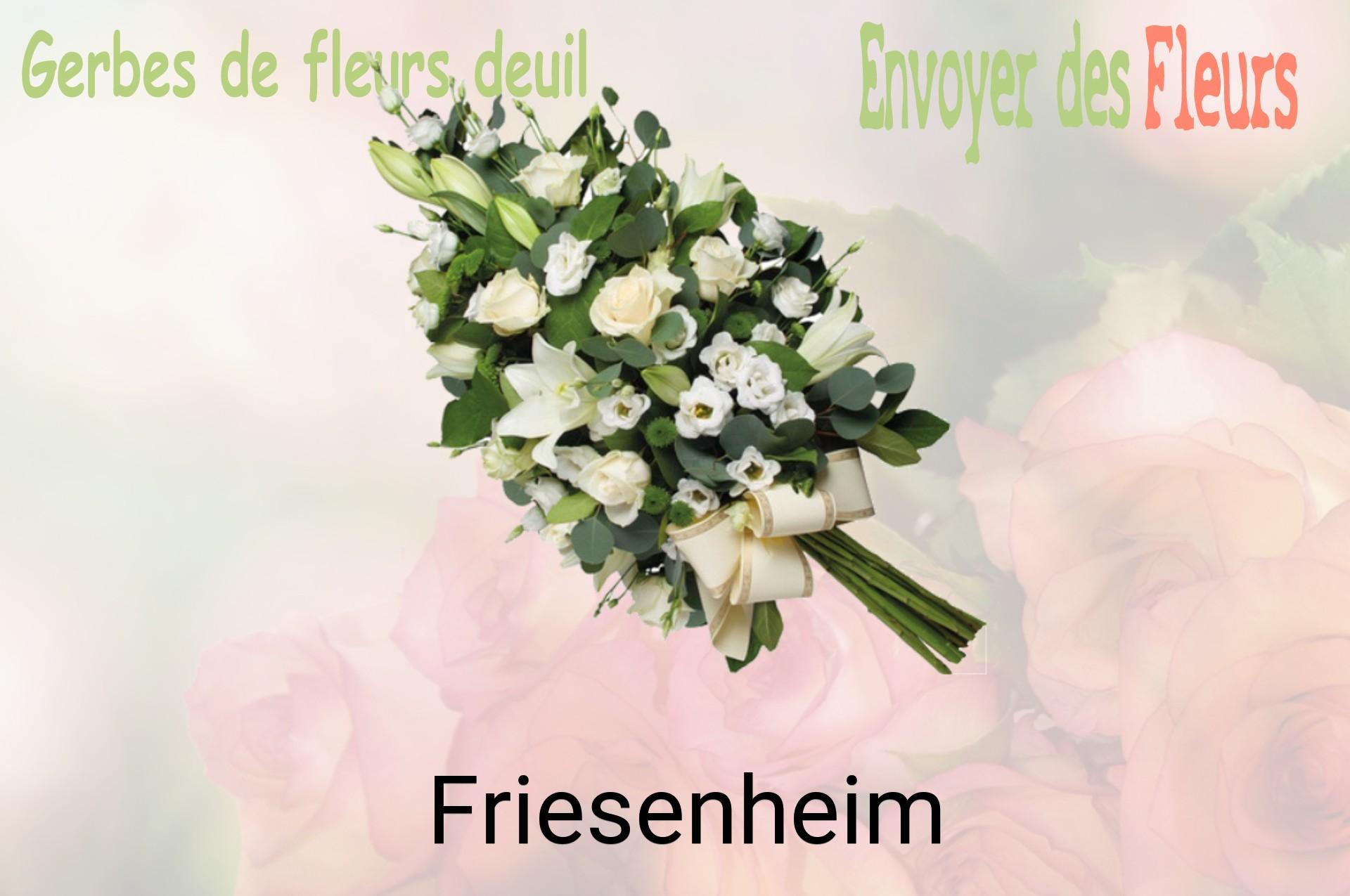 Gerbe de fleurs de deuil livrée à Friesenheim